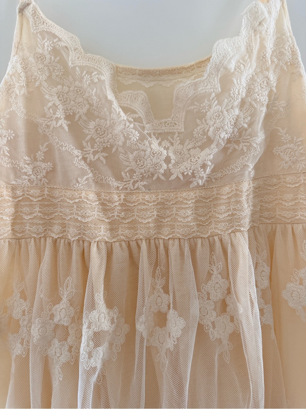 Blu Pepper Cream Lace-Trim Top - Picture 3 of 7